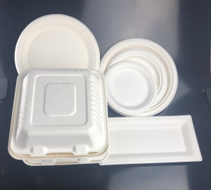 bagasse tableware, biodegradable bagasse plates and containers