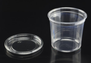 24oz/750ml Disposable Crystal-clear Plastic PET Deli Container with Lid
