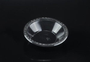12oz black disposable plastic soup bowl