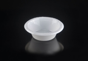 5" Round Disposable Plastic Dessert Bowl