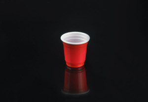 2oz disposable plastic red party shot cup, 55ml red plastic shot cup