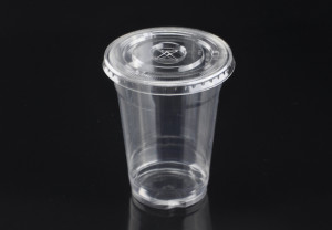 12oz/375ml Disposable PET Plastic Cold Drinking Cup