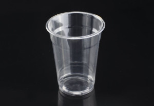 425ml/15oz Disposable Plastic PET Clear Cold Drinking Cup with Dome Lid