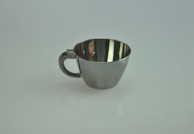 6oz/180ml Silver Disposable Plastic Coffee Cup
