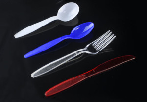 heavy weight disposable plastic PS cutlery-knife