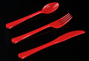 20cm extra heavy weight disposable plastic cutlery knife