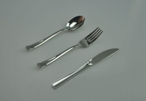 heavy weight silver disposable plastic cutlery-plastic knife