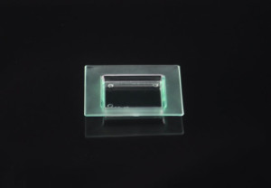 Mini SeaGreen Modern Square Disposable Hard Plastic Appetizer Tray 3"