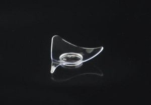 Tiny Clear Plastic Triangle Appetizer Plate