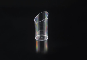 Mini Clear Incline Disposable Plastic Shot Glass