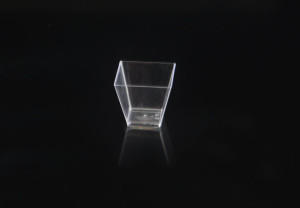 Tiny 2oz Kova Disposable Hard Plastic Dessert Cup