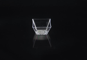 Mini Square Disposable Hard Plastic Dessert Cup