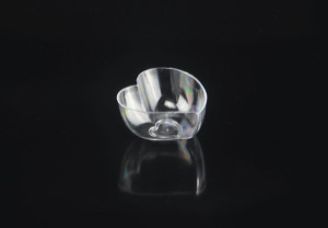 Mini Heart Shaped Disposable Plastic Appetizer Bowl