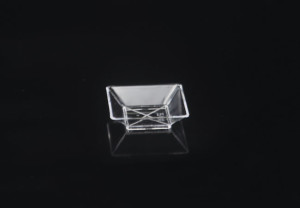 Clear Mini Square Modern Disposable Plastic Appetizer Tray