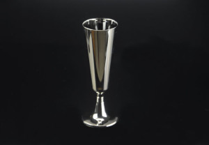 5oz/150ml 2Piece Silver Disposable Plastic Champagne Flute