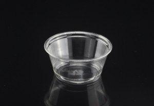 3.25oz/100ml Clear Disposable PET Portion Cup with Lid