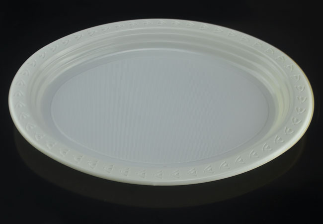 Oval 11" Disposable Plastic Plate