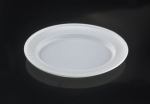 Oval 11" Disposable Plastic Plate