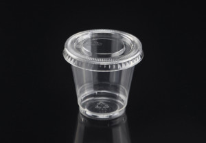 3oz/115ml Disposable Plastic PET Yogurt Tasting Cup