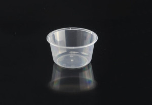 10oz/300ml Microwavable Plastic Pudding Cup with Lid