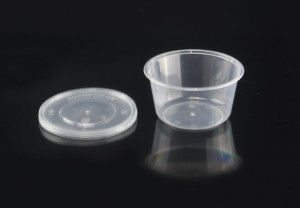 16oz/450ml Round Microwavable Plastic Container with Lid