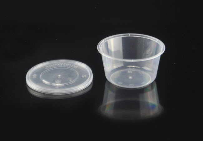 16oz/450ml Round Microwavable Plastic Container with Lid, plastic food