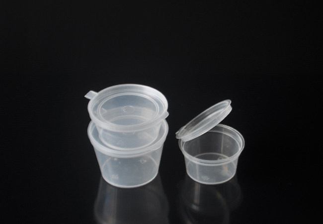 2oz Plastic Sauce Cup with Lid - 60ml Ttransparent Sauce Cup with