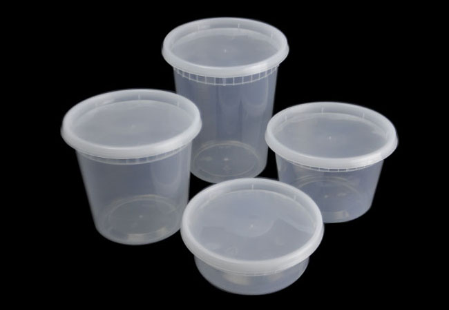 32oz/1000ml plastic PP soup deli microwaveable containers with lids