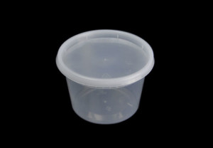 16oz plastic microwaveable soup containers with lids