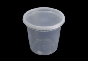 24oz plastic deli container with lid, 750ml microwaveable plastic soup container with lid