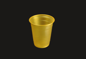 12oz disposable plastic gold cups, 400ml plastic disposable gold party cups