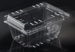 clear disposable plastic PET clamshell containers, fresh berry containers