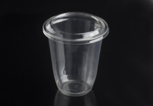 12oz(425ml) disposable plastic snack cups with lids