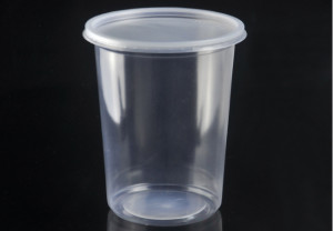 32oz microwaveable plastic PP deli pots with lids, 1000ml PP deli salad containers