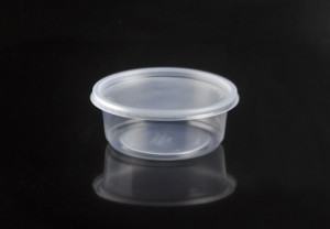 250ml microwaveable PP deli containers with lid, PET deli pot 8oz